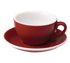 Tasses - LOVERAMICS - Cappuccino Et Sous-tasses Rouge Egg 20 Cl 10 Tasses - LOVERAMICS - Cappuccino Et Sous-tasses Rouge Egg 20 Cl -Bodum Soldes red cappu egg