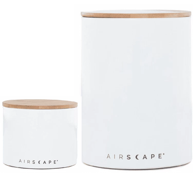 Lot 2 Boites De Conservation Céramique AIRSCAPE - Avec Vide D'air - Blanche - 500g Et 250g 3 Lot 2 Boites De Conservation Céramique AIRSCAPE - Avec Vide D'air - Blanche - 500g Et 250g