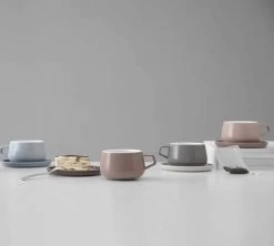 Mug Et Sous Tasse En Porcelaine - Hazy Blue - 30 Cl - Viva Scandinavia -Bodum Soldes scandinavia mug porcelaine3 1