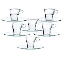 6 Tasses Café Caprice 9cl Et Ses Soucoupes - Duralex -Bodum Soldes scenario 2