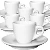 6 Tasses Expresso Et Sous-tasses Porcelaine 5,5 Cl Palermo - Ancap -Bodum Soldes set 6 tasses et sous tasses ancap palermo espresso
