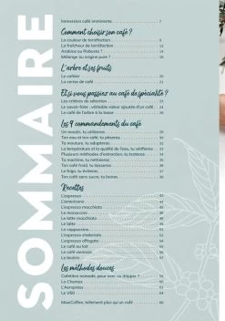 Livre "Les Secrets Du Café" - MAXICOFFEE -Bodum Soldes sommaire livre