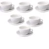 6 Tasses Cappucino Et Sous-tasses Egg 20 Cl Blanc - Loveramics -Bodum Soldes tasse loveramics blanc 20cl