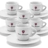 Lot De 6 Tasses Et Sous Tasse Espresso Blanche - Tonino Lamborghini - -Bodum Soldes tasses lamborghini banche