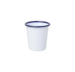 Verres - FALCON - Tasse Blanche Avec Bordure Bleue 12,4 Cl