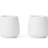 Lot De 2 Tasses Nicola En Porcelaine Blanche 8cl - Viva Scandinavia -Bodum Soldes tassesblc 8cl viva