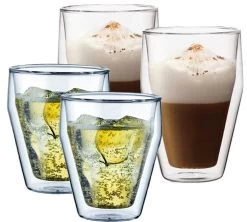Verres Double Paroi BODUM - Titlis 25 + 35cl -Bodum Soldes tutlispack4 taillesdif 1