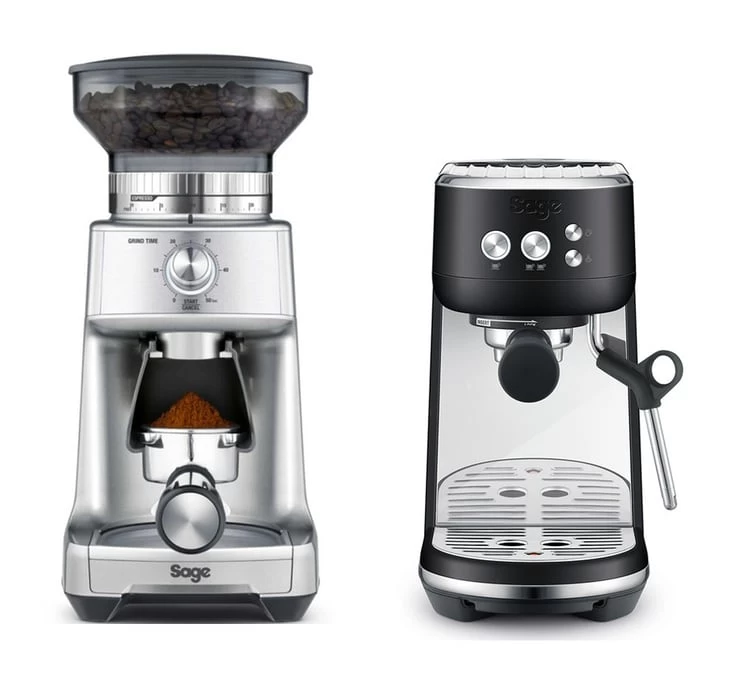 SAGE Machine Expresso The Bambino Black Truffle + Moulin à Café The Dose Control Pro 3 SAGE Machine Expresso The Bambino Black Truffle + Moulin à Café The Dose Control Pro